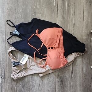 🌼2pk Bodysuit with PinkBlush Bra